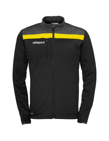 Uhlsport Offense 23 Poly Jacket - Noir, Anthracite & Jaune Citron