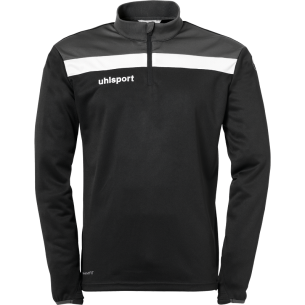 Uhlsport Offense 23 1/4 Zip Top - Noir, Anthracite & Blanc