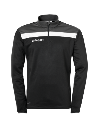 Uhlsport Offense 23 1/4 Zip Top - Noir, Anthracite & Blanc