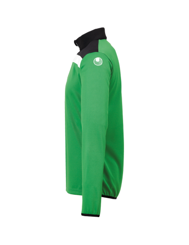Uhlsport Offense 23 1/4 Zip Top - Vert Noir & Blanc